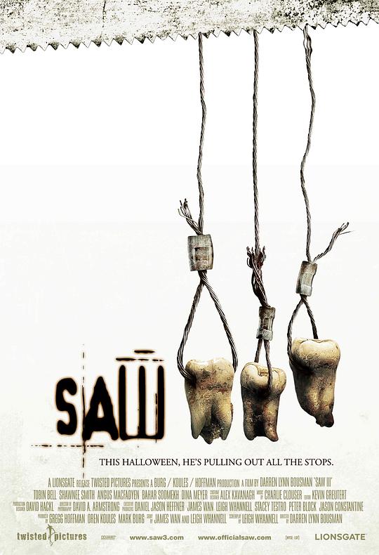 电锯惊魂3 Saw III (2006) / 夺魂锯3(台) / 恐惧斗室3死神在齿(港) / 你死我活3 / 链锯惊魂3